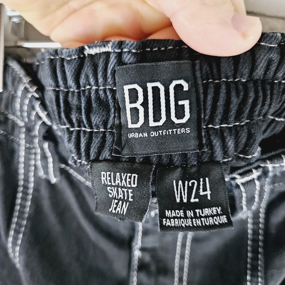 UO URBAN OUTFITTERS | high waist cargo wide leg relaxed skate jeans - Picture 8 of 12